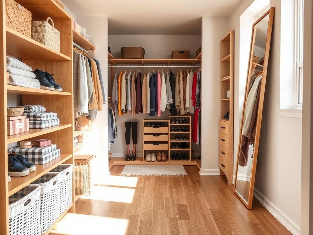 DIY closet organization