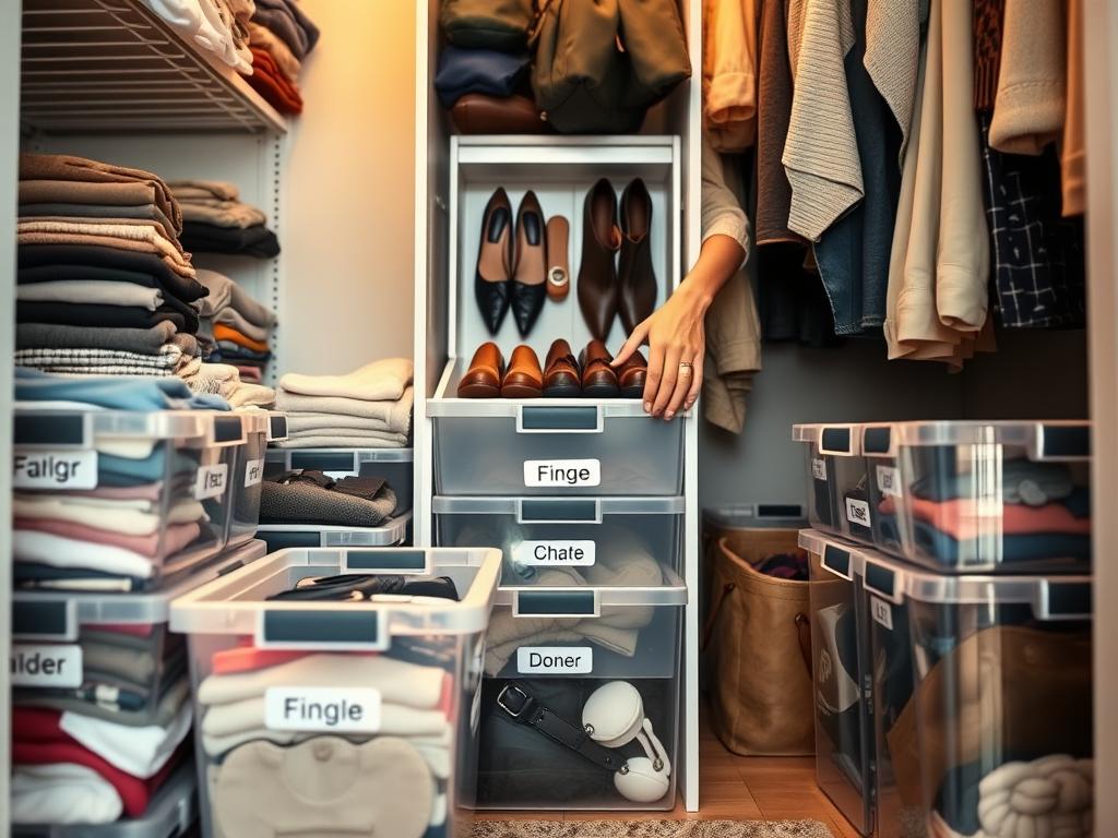 budget closet organization tips