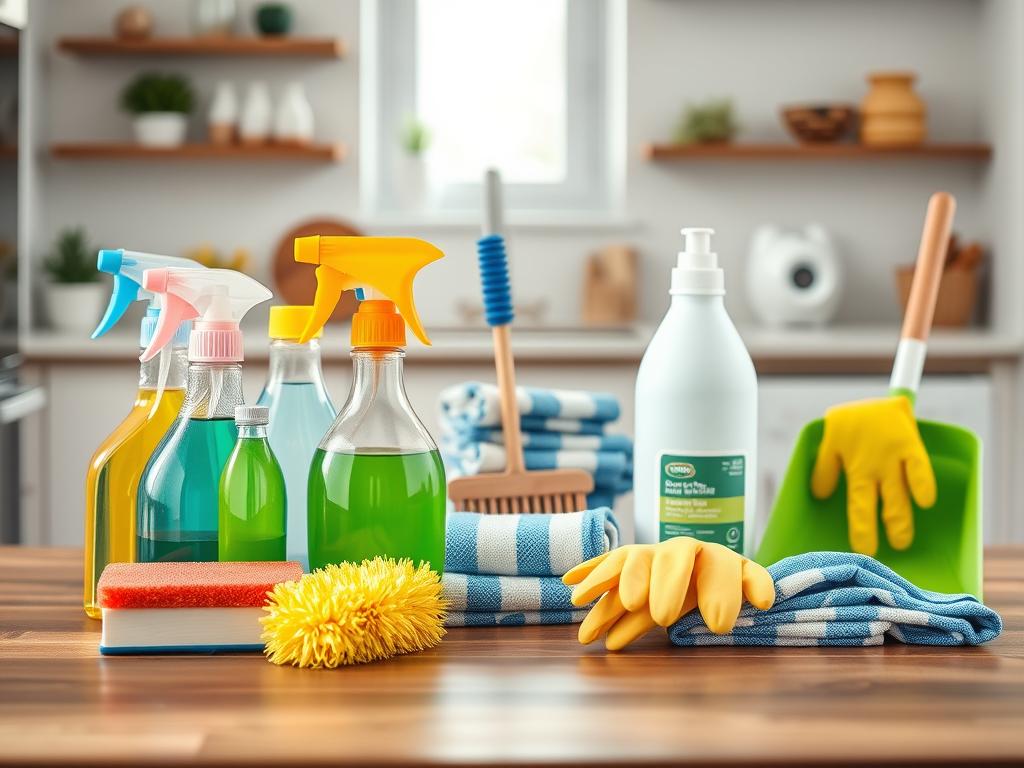 cleaning supplies for weekly reset
