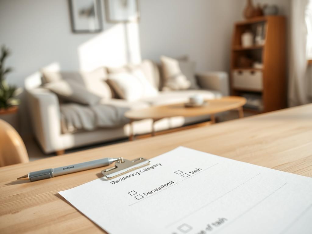 decluttering checklist