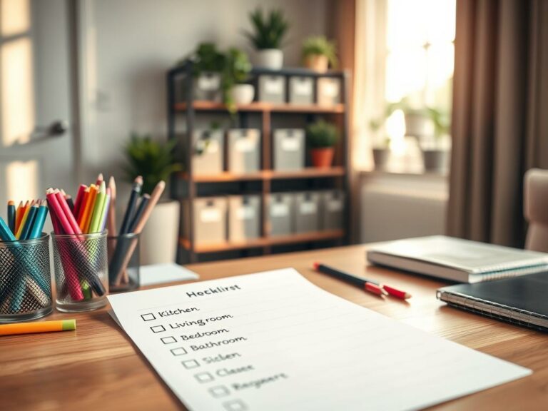 home organization checklist