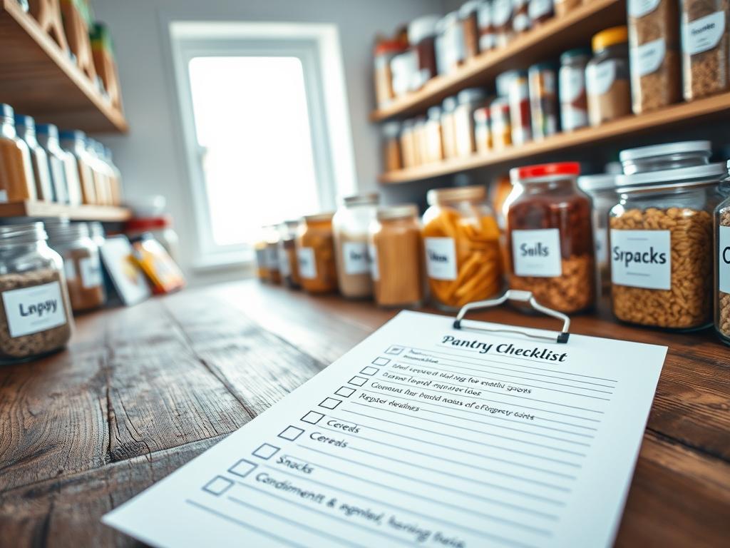 pantry checklist