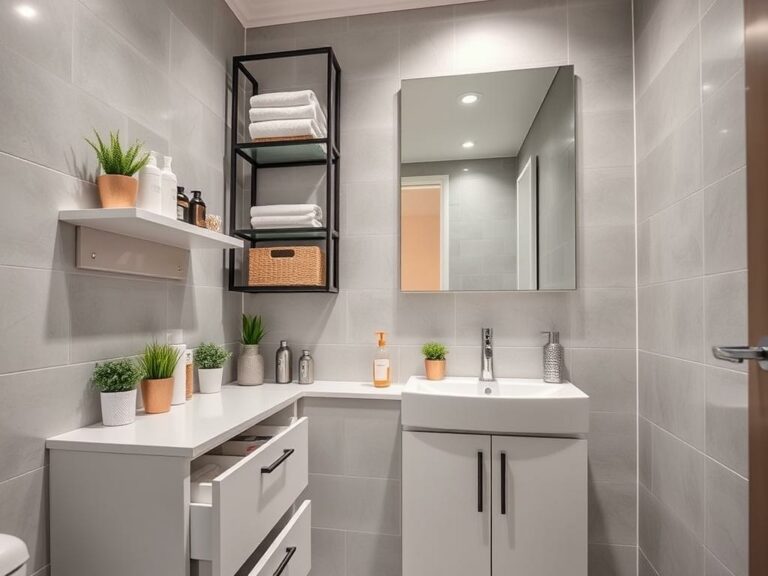 small bathroom storage