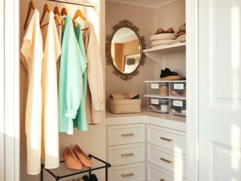 small closet organization