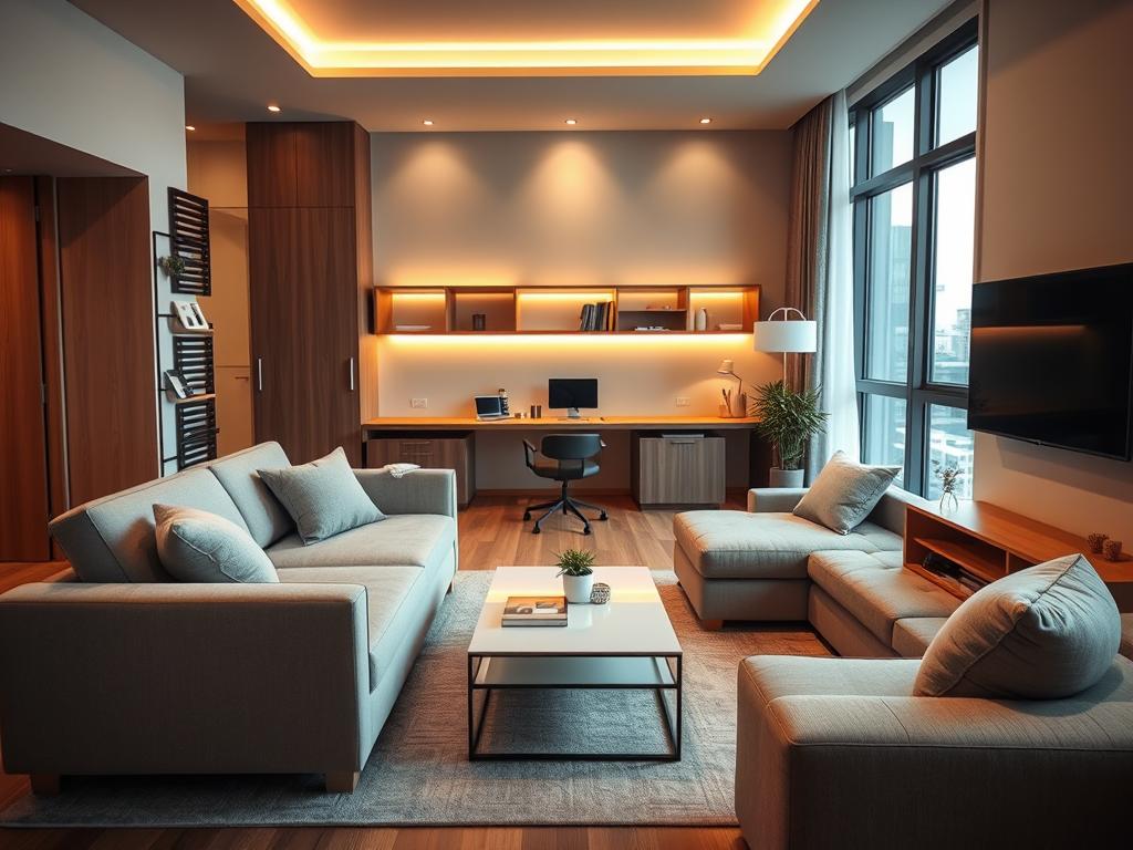 stylish space-efficient furniture